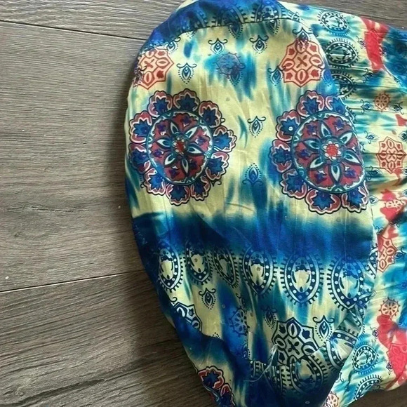 ❤️HP❤️Temptation Italy Multi Color Floral  Boho Canvas crossbody Bag - Picture 3 of 8